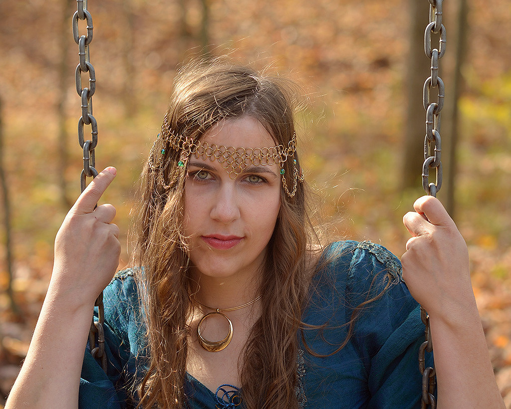 Christina on the swing